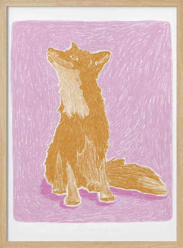 Tablou înramat „Pandc Littlefox Copy” de Jenny Liz Rome