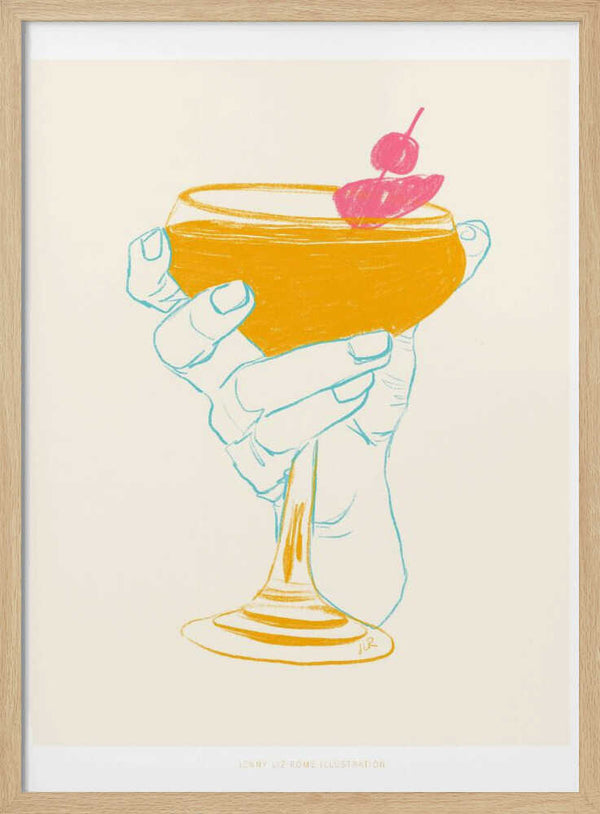 Tablou înramat „Jlr Cocktail1” de Jenny Liz Rome