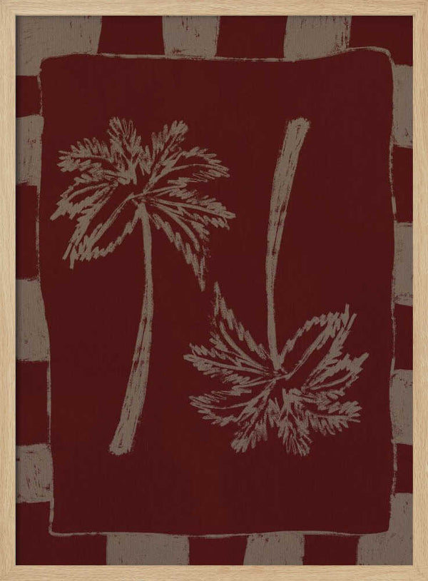 Tablou înramat „Palm Paradise” de Shatha Al Dafai