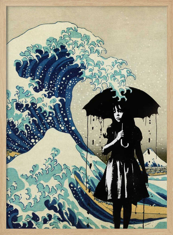 Tablou înramat „Under the Wave” de Dikhotomy