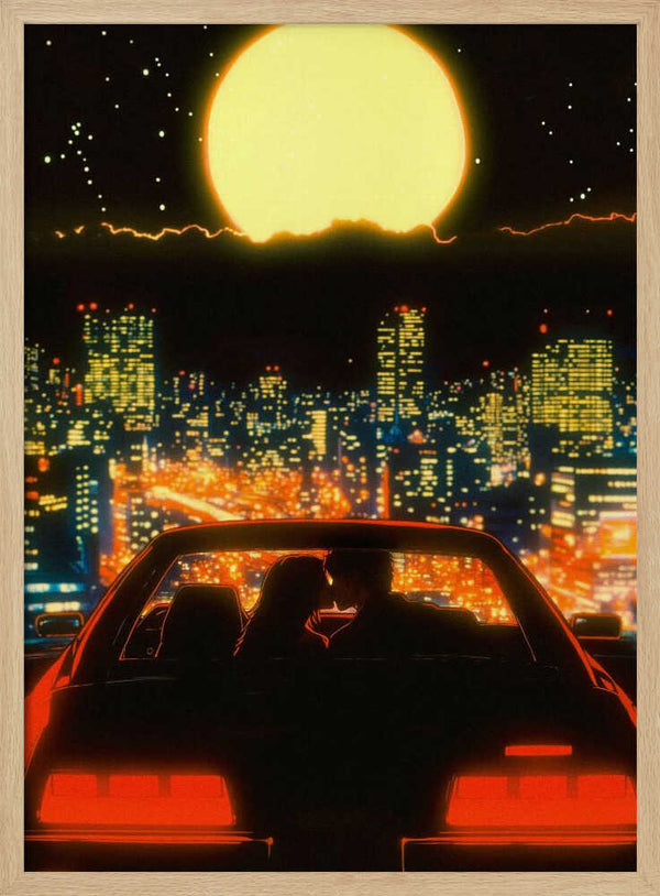 Tablou înramat „Love Over Japan” de Taudalpoi