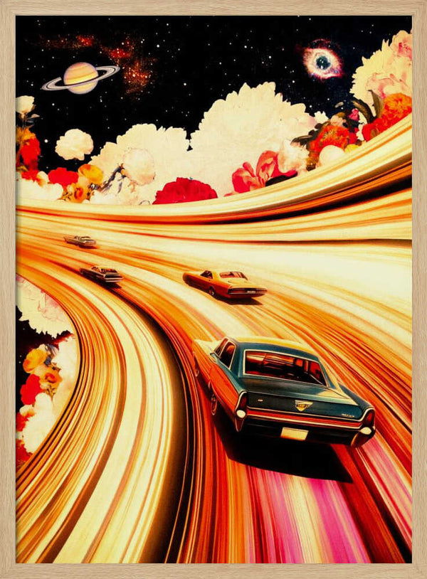 Tablou înramat „Flower Race” de Taudalpoi