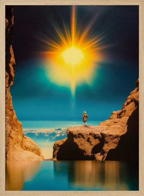 Tablou înramat „Voyager at the Edge of Light” de Taudalpoi