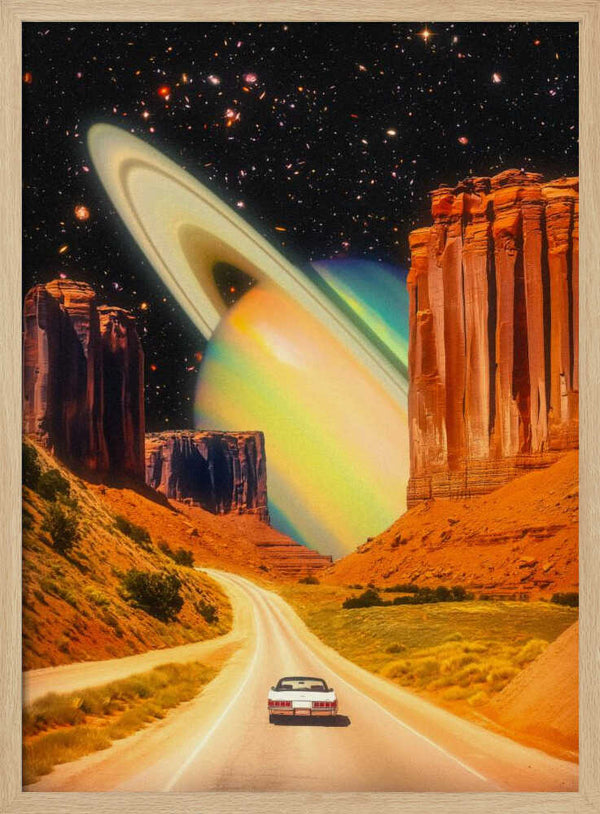 Tablou înramat „Road Trip to the Rings of Infinity” de Taudalpoi