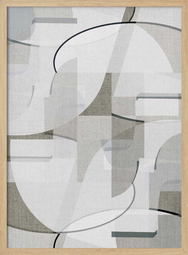 Tablou înramat „Neutral Curves 3” de cartissi