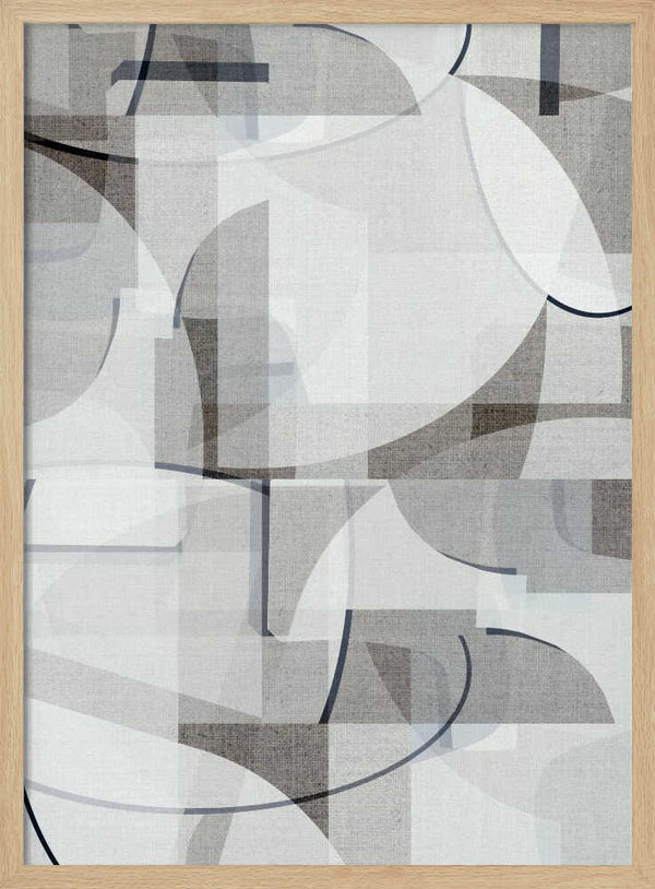 Tablou înramat „Neutral Curves 4” de cartissi