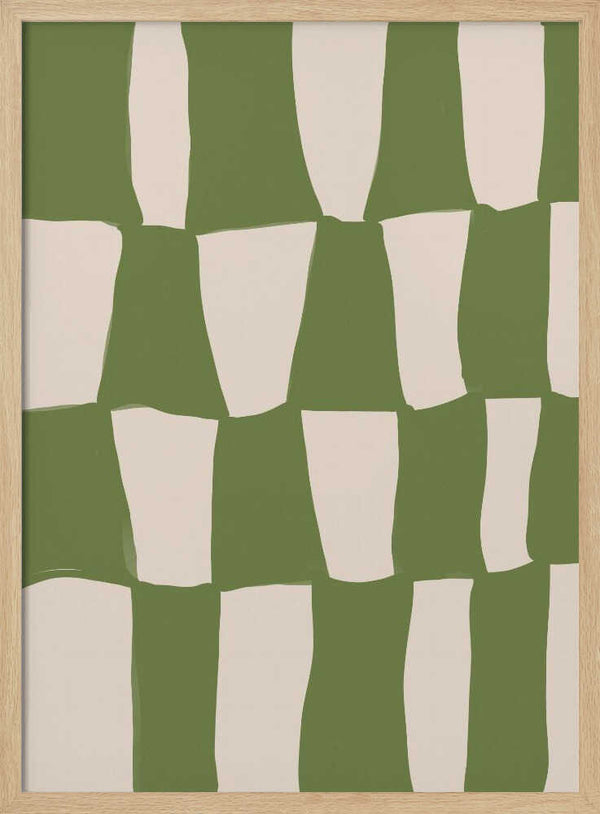 Tablou înramat „Rhythmic Greens” de Treechild