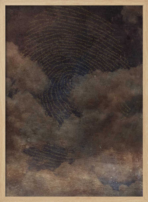 Tablou înramat „Sign In the Sky Brown” de Pia Lilenthal