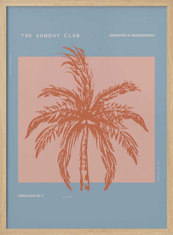 Tablou înramat „Sunkissed Oasis” de Treechild