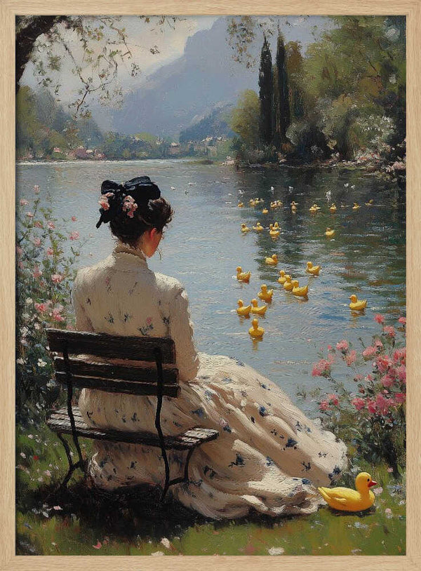 Tablou înramat „Tranquil Waterside” de Dikhotomy