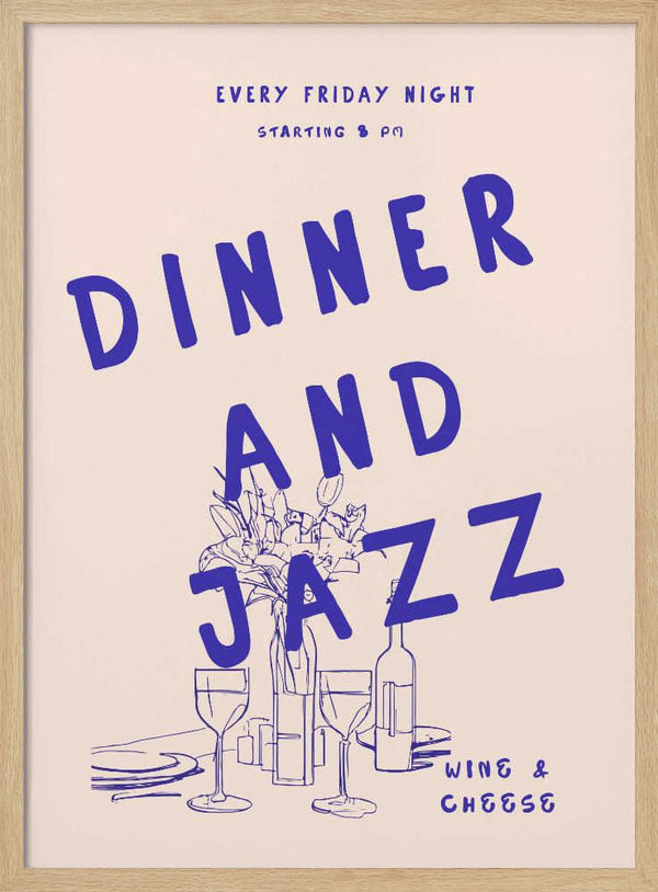 Tablou înramat „Jazz Night Feast” de Treechild