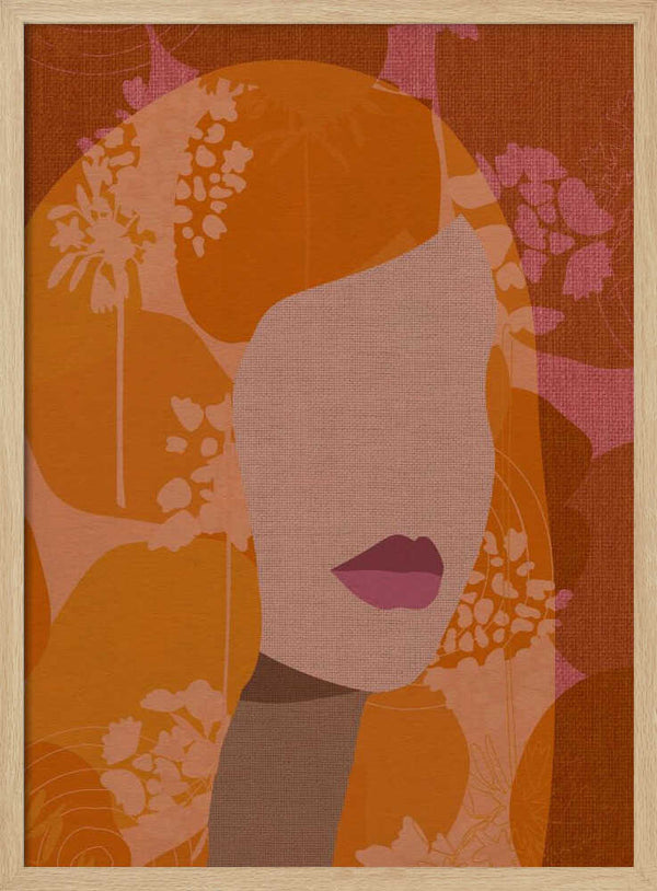 Tablou înramat „Floral Silhouette” de Dina Dankers