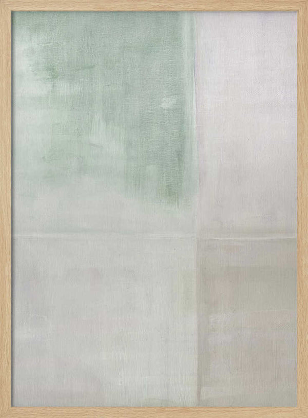 Tablou înramat „Pastel Painted Wall Sage Green Nude” de Alexandra Weise