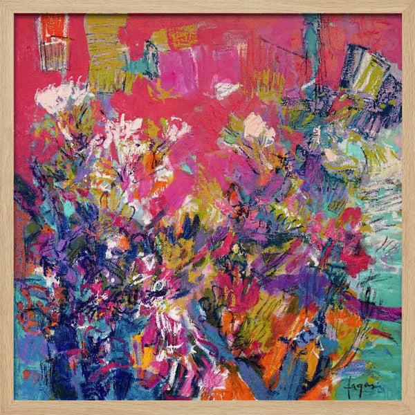 Tablou înramat „Radiant Floral Harmony” de Dorothy Fagan