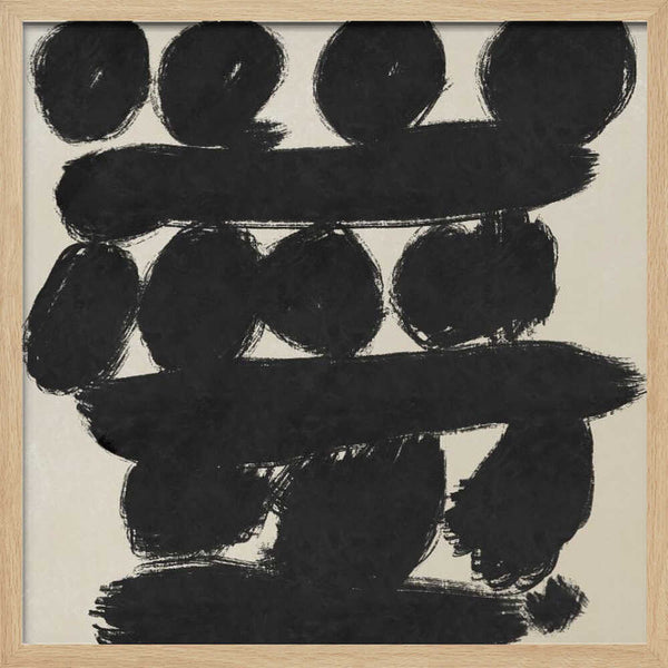 Tablou înramat „Circles abstract 03” de Little Dean