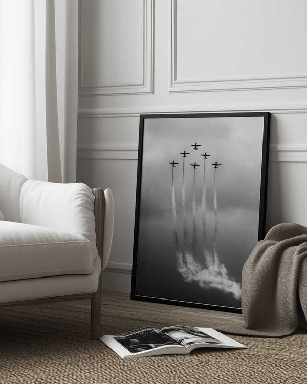 Tablou înramat „Six on Cloud” de Antonyus Bunjamin (Abe)