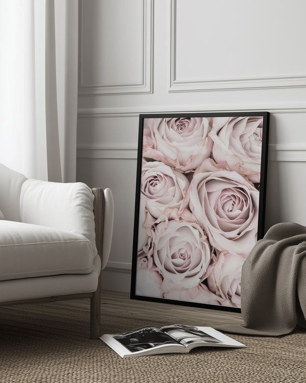 Tablou înramat „Pink Roses No 01” de Pictufy Studio III