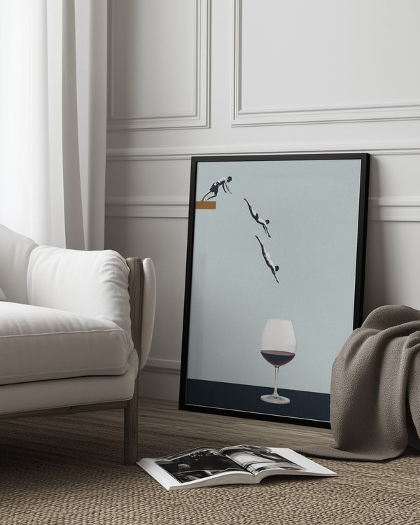 Tablou înramat „Your best friends forget you get old” de Maarten Léon