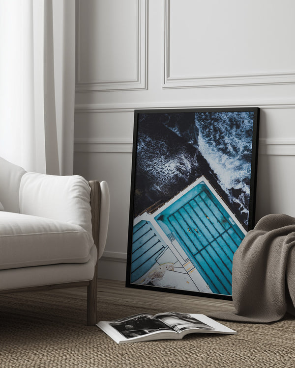 Tablou înramat „Most famous ocean pool in Australia” de Asad Sarfraz