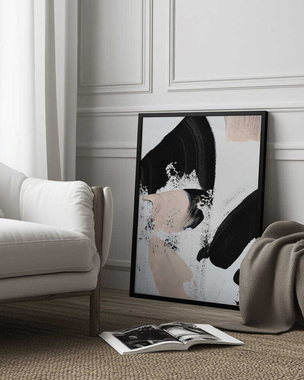Tablou înramat „Black and Nude” de uplusmestudio