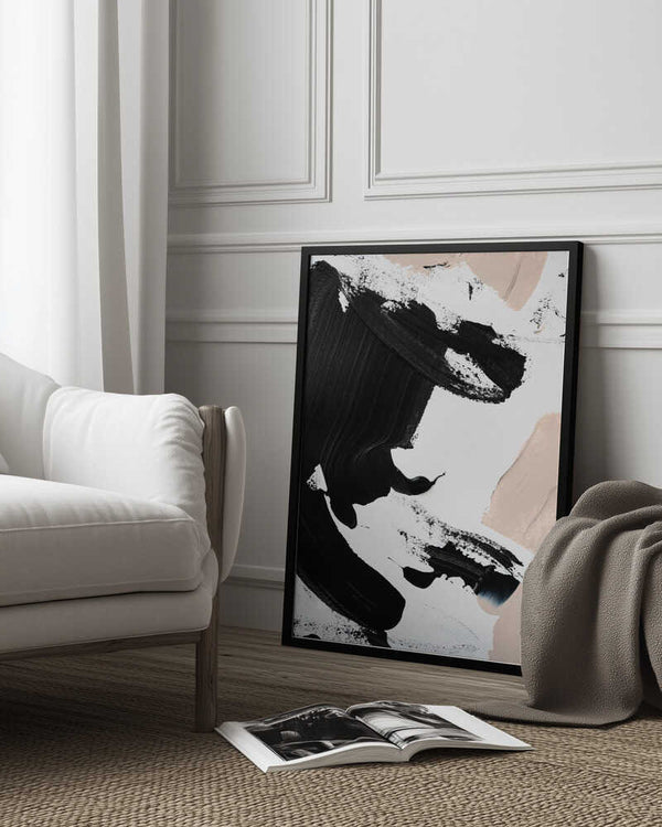 Tablou înramat „Black and Nude” de uplusmestudio