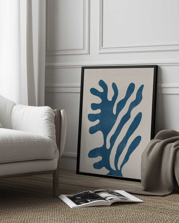 Tablou înramat „Blue Coral Dance” de THE MIUUS STUDIO