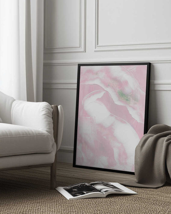 Tablou înramat „Gentle Blush Fields” de uplusmestudio