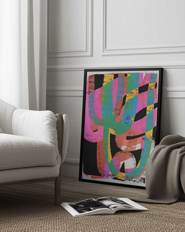 Tablou înramat „Colorful Chaos” de Treechild