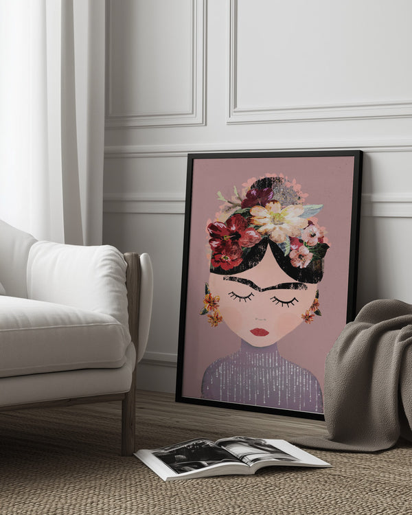 Tablou înramat „Floral Serenity” de Treechild