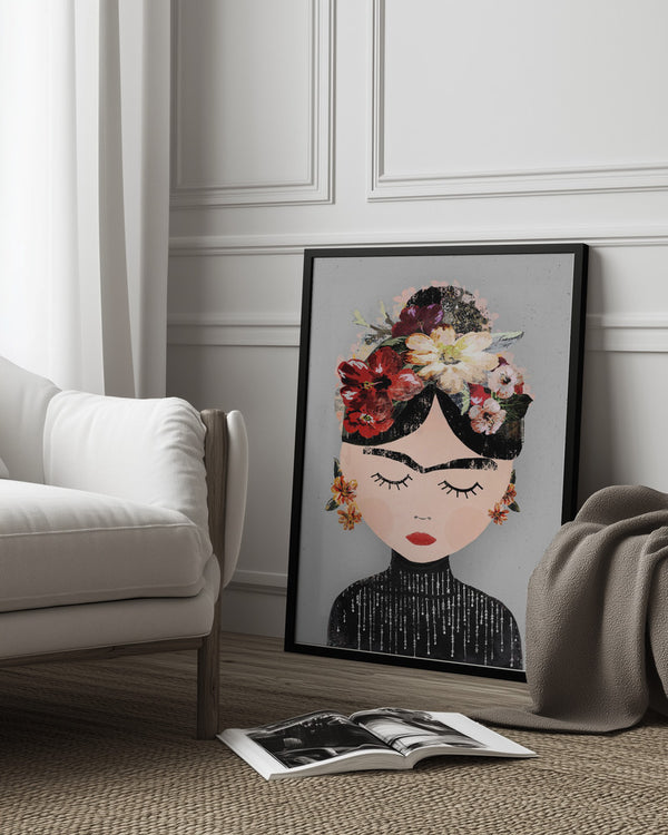 Tablou înramat „Floral Serenity” de Treechild