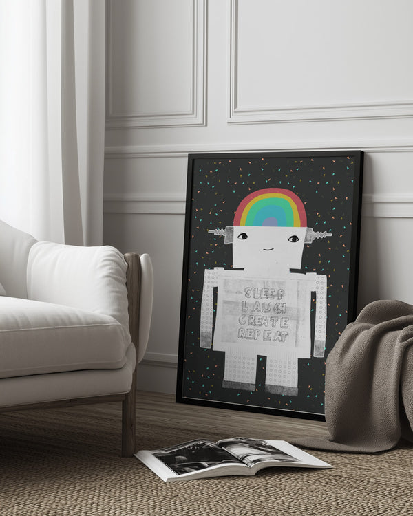 Tablou înramat „Life in Circuits” de Treechild