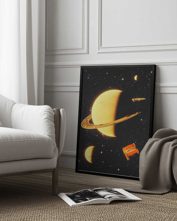 Tablou înramat „Rings of Saturn” de Taudalpoi