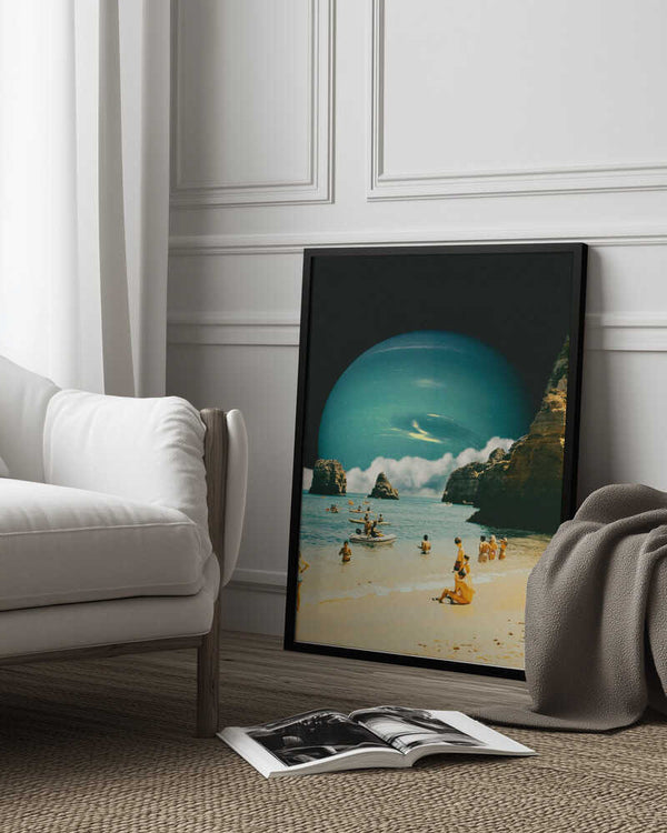 Tablou înramat „Space Beach” de Taudalpoi