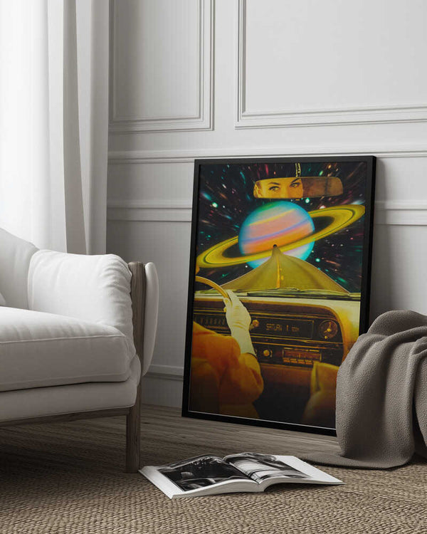 Tablou înramat „Saturn Commute” de Taudalpoi