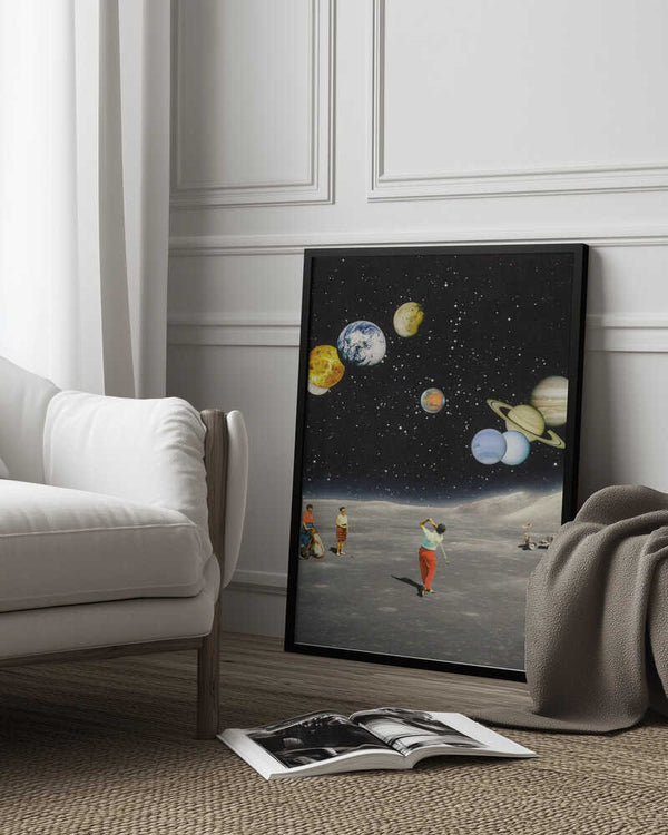 Tablou înramat „Space Golf” de Taudalpoi