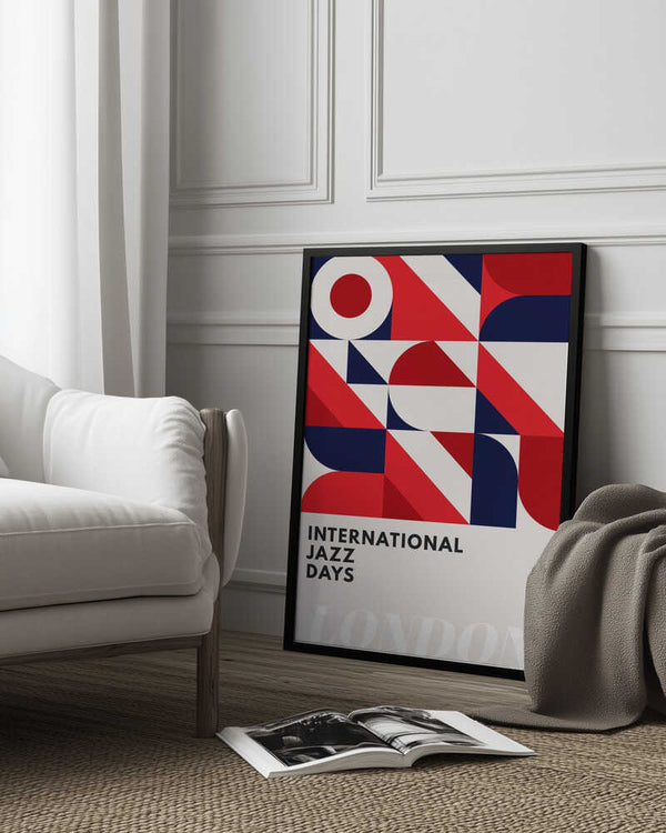 Tablou înramat „Jazz Days London” de Kubistika