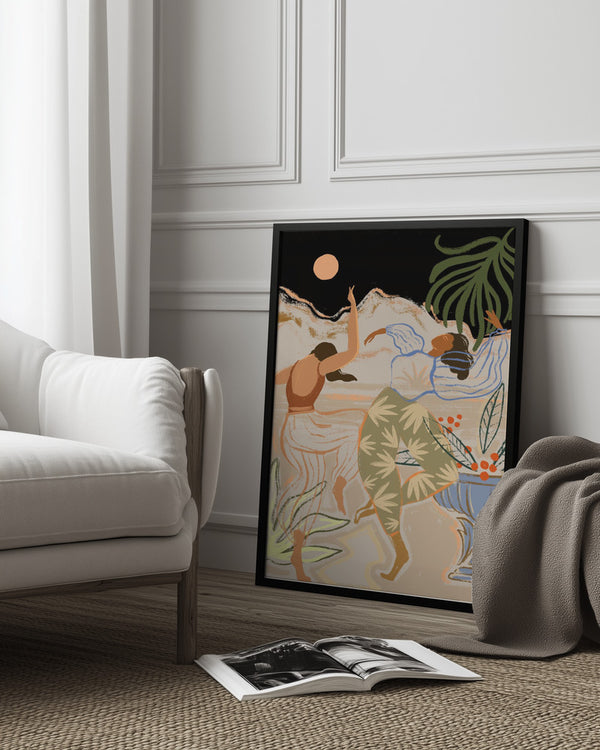 Tablou înramat „Moonlightdance” de Arty Guava