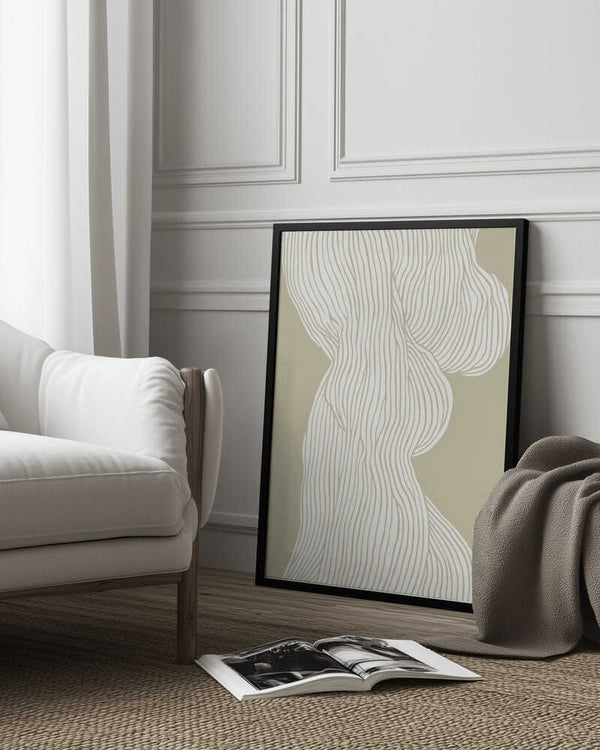 Tablou înramat „Flowing Lines Elegance” de Treechild