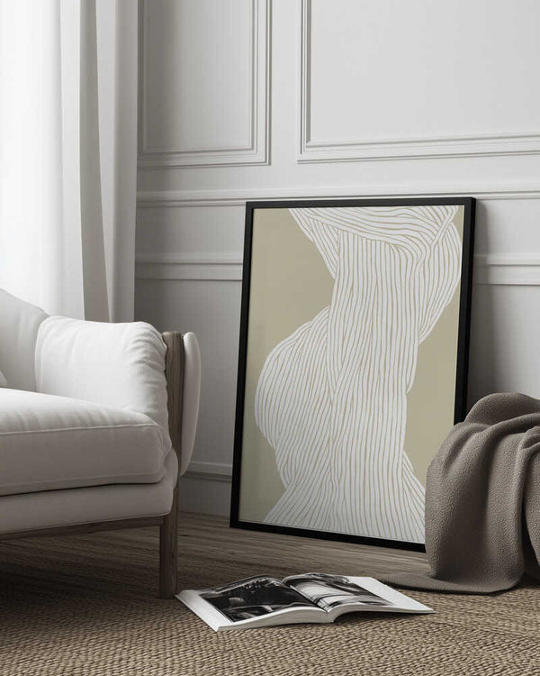 Tablou înramat „Flowing Lines Emerge” de Treechild