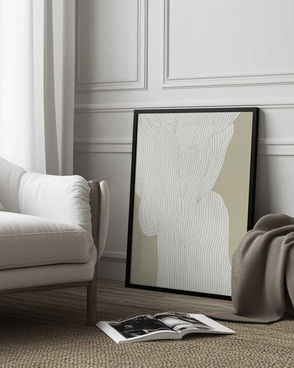 Tablou înramat „Flowing Line Harmony” de Treechild