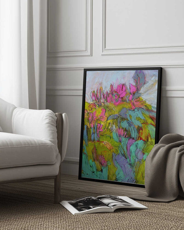 Tablou înramat „Whimsical Garden Dreams” de Dorothy Fagan