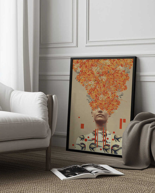 Tablou înramat „Bird Flight In Autumn” de Frank Moth