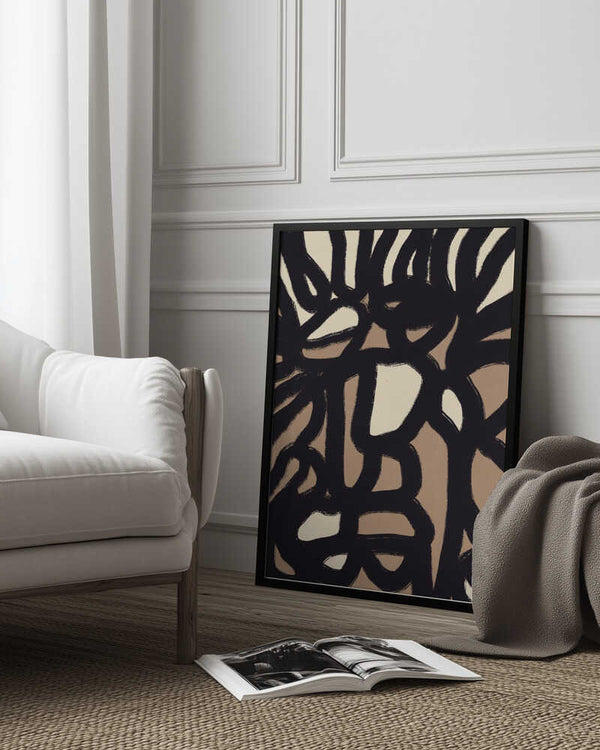 Tablou înramat „Dynamic Interplay Of Shapes” de Little Dean