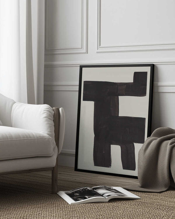 Tablou înramat „Ink Motif 40” de Ejaaz Haniff