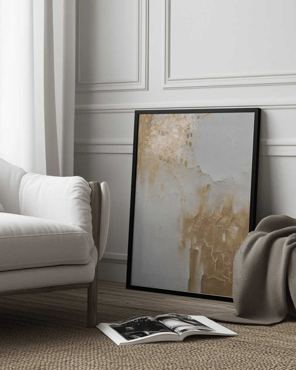 Tablou înramat „Marble in Gold” de Sally Ann Moss
