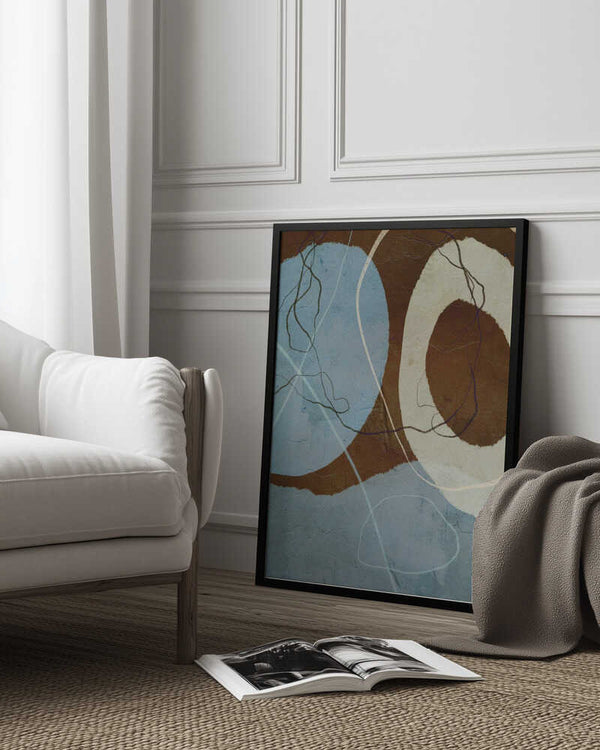 Tablou înramat „Ethereal Circles” de Treechild