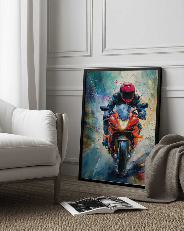 Tablou înramat „Sport Motor 1” de Justyna Jaszke