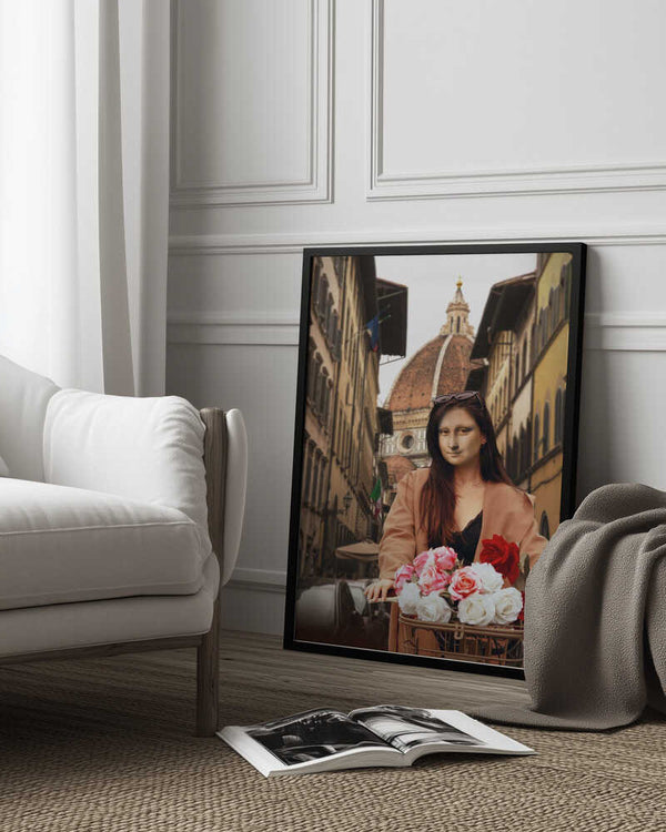 Tablou înramat „Mona On Florence” de Dikhotomy