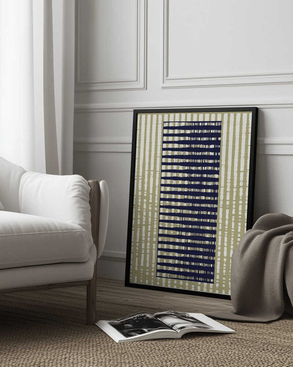 Tablou înramat „Geometric Pattern with Vertical Stripes” de Petr Strnad