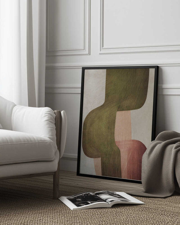 Tablou înramat „Metal Brushs nº1” de Alma